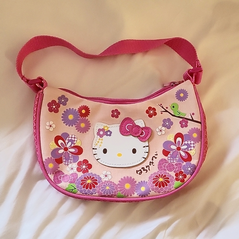 Sanrio Hello Kitty girls pink flower purse
